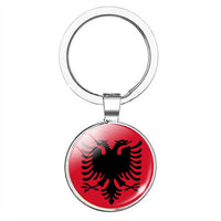 South Europe Country Flag Keychain Greece Albania Spain Italy Croatia Bulgaria Bulgarian Serbia Romania San Marino Portugal Flag