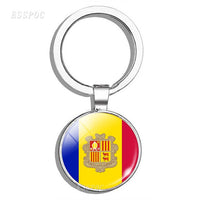 South Europe Country Flag Keychain Greece Albania Spain Italy Croatia Bulgaria Bulgarian Serbia Romania San Marino Portugal Flag