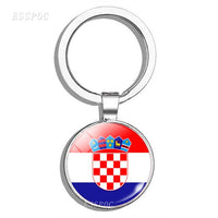 South Europe Country Flag Keychain Greece Albania Spain Italy Croatia Bulgaria Bulgarian Serbia Romania San Marino Portugal Flag