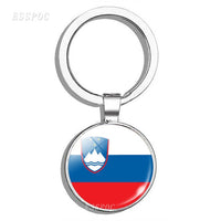 South Europe Country Flag Keychain Greece Albania Spain Italy Croatia Bulgaria Bulgarian Serbia Romania San Marino Portugal Flag