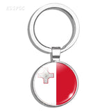 South Europe Country Flag Keychain Greece Albania Spain Italy Croatia Bulgaria Bulgarian Serbia Romania San Marino Portugal Flag