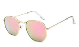 Sunglasses Women Small Frame Polygon Clear Lens Sunglasse Eyewear Gafas Oculos De Sol UV400