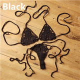 13 Color Handmade Crochet Micro Bikini G Thong String Beach Micro Swimwear Sexy Lingerie Sets Sunbathing Bikini