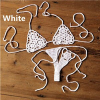 13 Color Handmade Crochet Micro Bikini G Thong String Beach Micro Swimwear Sexy Lingerie Sets Sunbathing Bikini