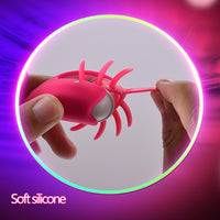 Rotation Oral Vibrator Ring Tongue Licking Penis Cock Vibrator G-spot Massage Ring Vagina Clitoris Stimulate for Men