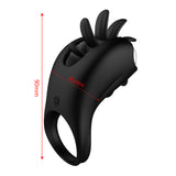 Rotation Oral Vibrator Ring Tongue Licking Penis Cock Vibrator G-spot Massage Ring Vagina Clitoris Stimulate for Men