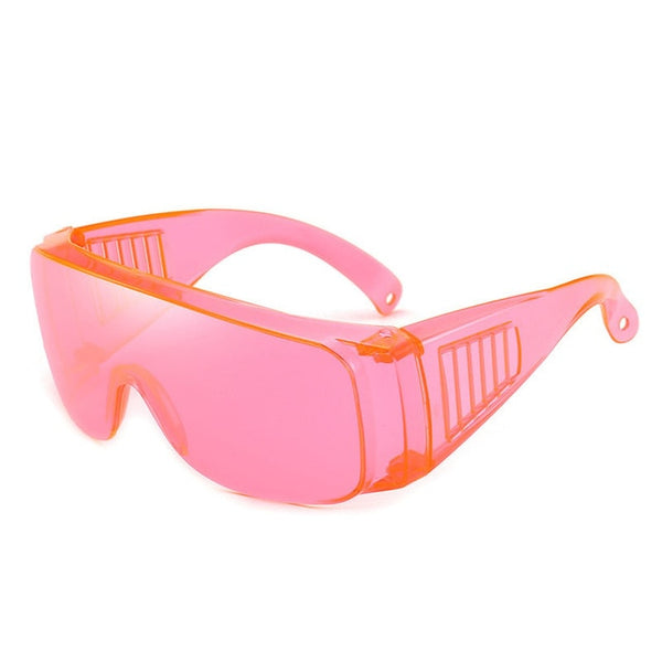 Pastic One-piece Sunglasses Women Candy Color Man Women Sun Glasses Classic UV400