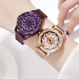 Magnetic Watches 360 Rotate Dial Design Watch Lucky Stainless Steel Quartz Clock