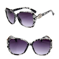 Big Frame Sunglasses Women Gradient Lens Driving Sun glasses Black Red White Leopard Tea