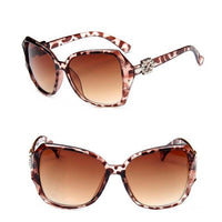 Big Frame Sunglasses Women Gradient Lens Driving Sun glasses Black Red White Leopard Tea