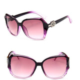 Big Frame Sunglasses Women Gradient Lens Driving Sun glasses Black Red White Leopard Tea