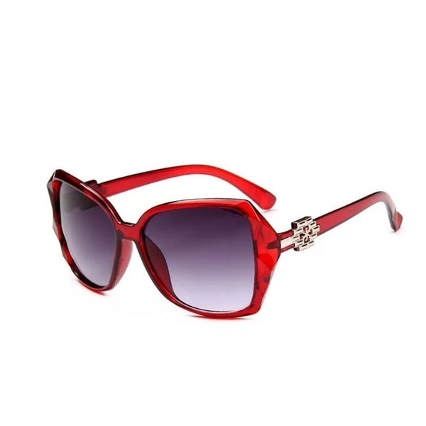 Big Frame Sunglasses Women Gradient Lens Driving Sun glasses Black Red White Leopard Tea