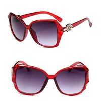 Big Frame Sunglasses Women Gradient Lens Driving Sun glasses Black Red White Leopard Tea