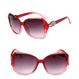 Big Frame Sunglasses Women Gradient Lens Driving Sun glasses Black Red White Leopard Tea