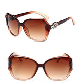 Big Frame Sunglasses Women Gradient Lens Driving Sun glasses Black Red White Leopard Tea